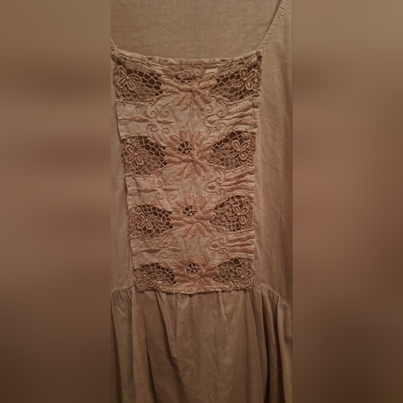 Johnny Was "4 Love and Liberty" Embroidered Tunic Sheer, Side Gathers Cottage S - Picture 2 of 8